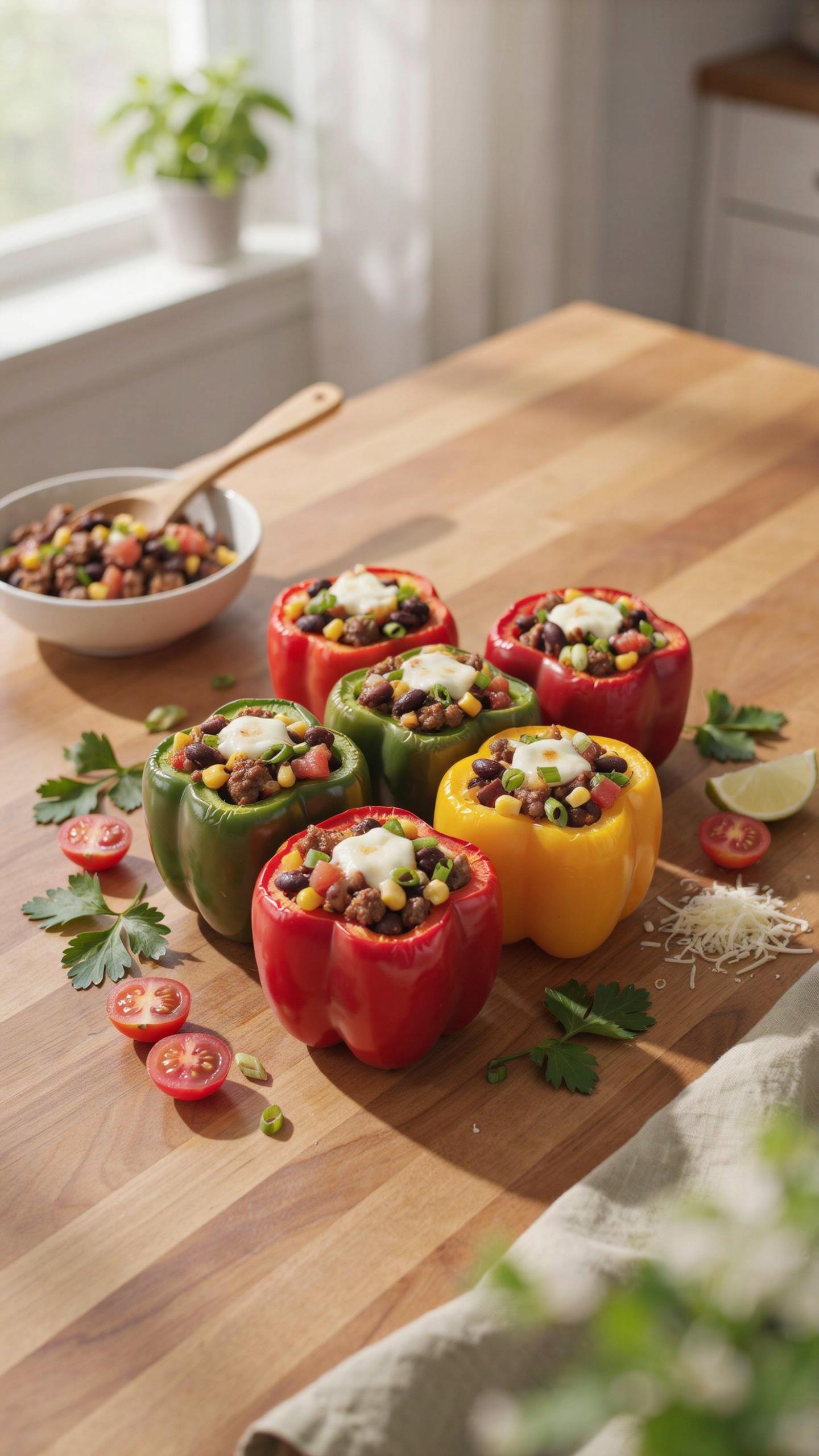 Low Carb High Protein Stuffed Peppers The Unfair Advantage