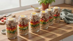 High Protein Mason Jar Salads You Can Meal Prep In Advance