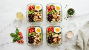 High Protein Chopped Salad Meal Prep For The Week