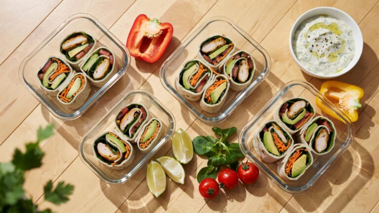 High Protein Wrap Lunch Meal Prep For Busy Weekdays