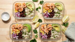 Shrimp Taco Meal Prep Bowls For Quick Dinners