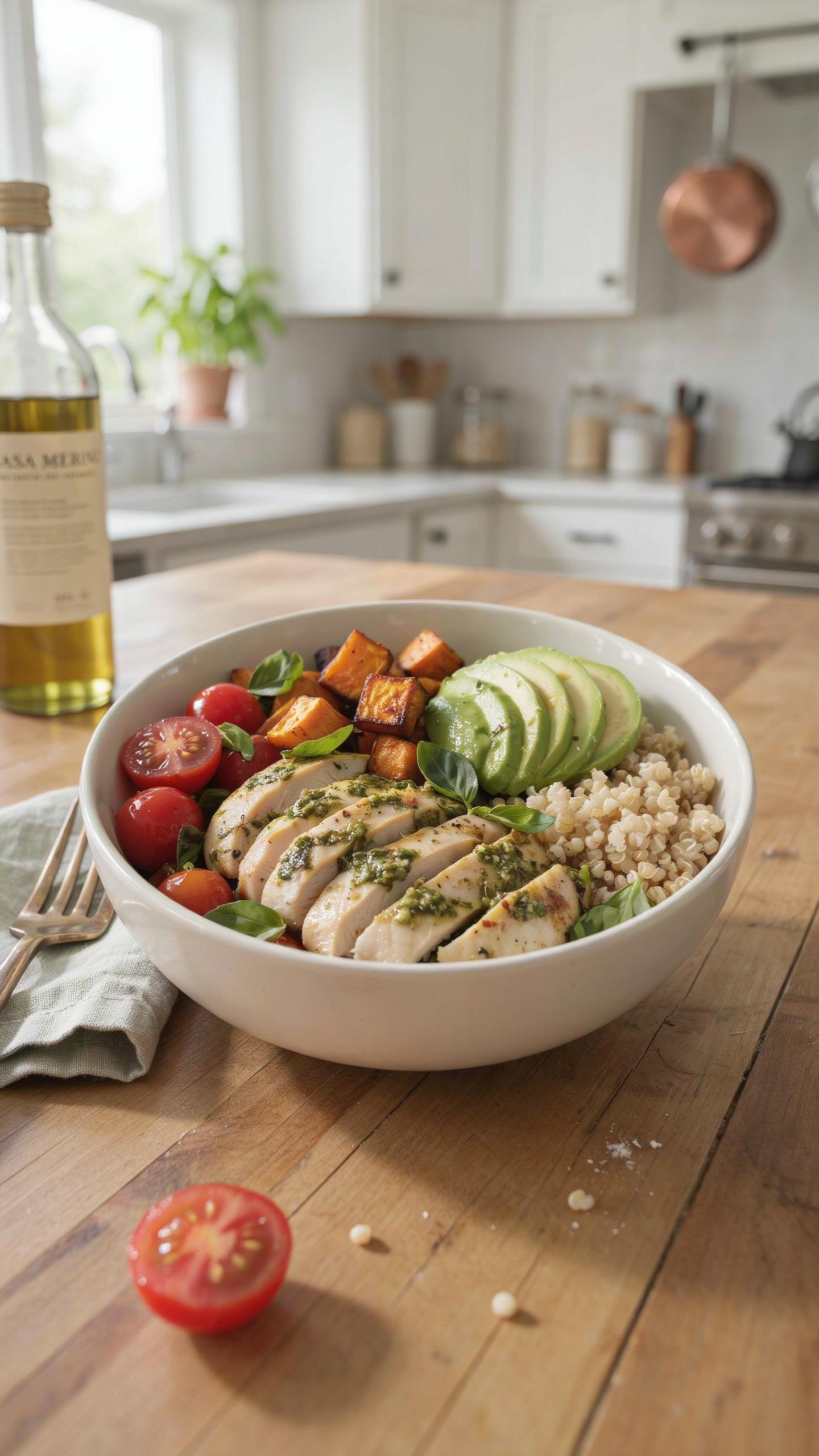 Beyond The Pesto Chicken Power Bowl Fueling Your Prime State