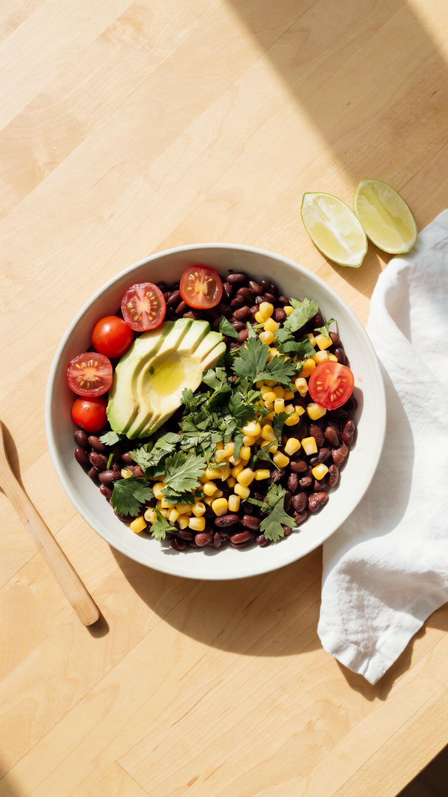 The Versatility Vector Healthy Meals With Black Beans