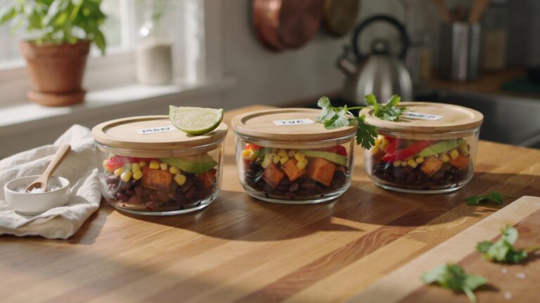 Black Bean Meal Prep For High Protein Vegetarian Meals