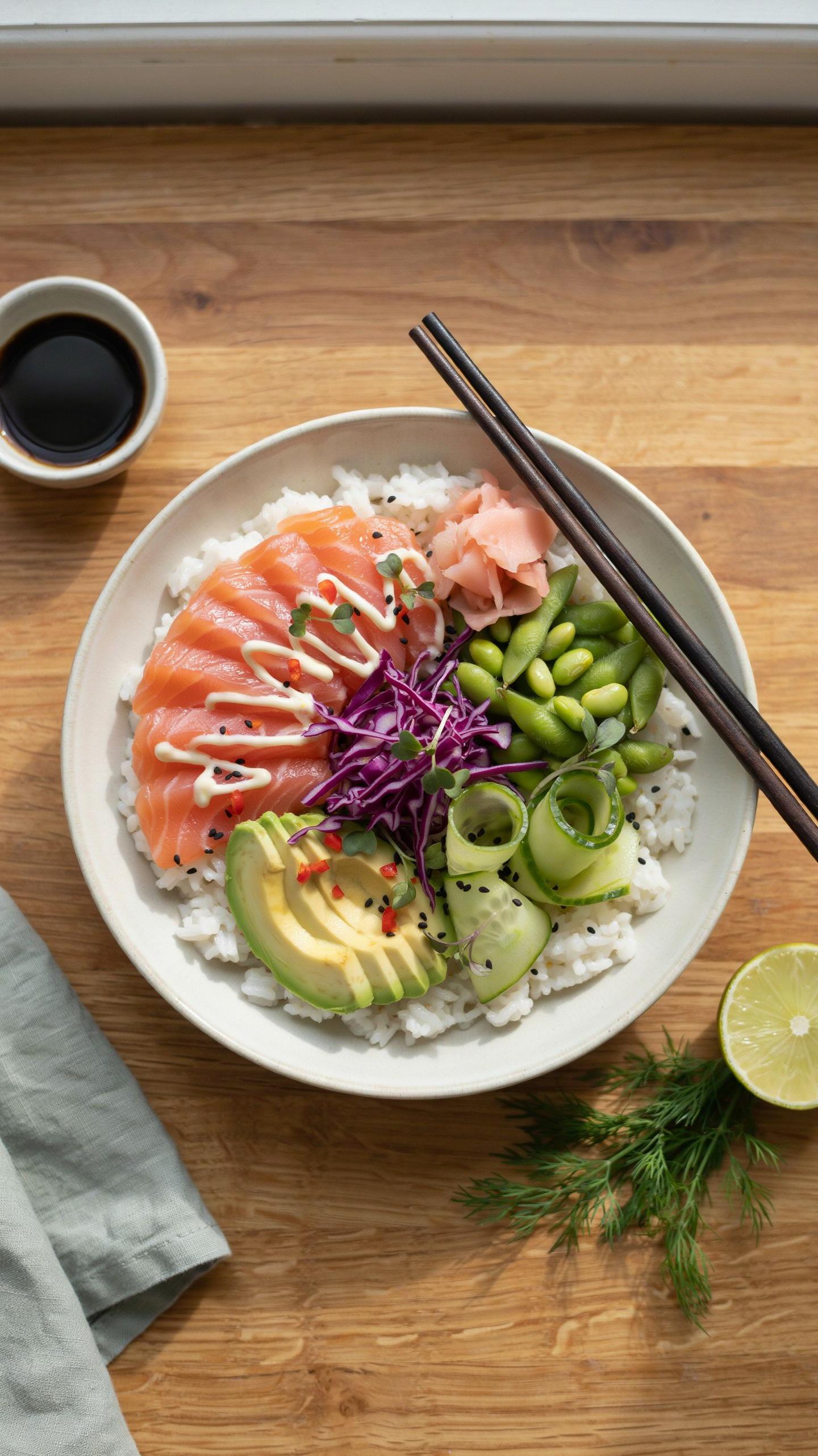 The Sushi Bowl Recipe Renegade No Cook Assembly