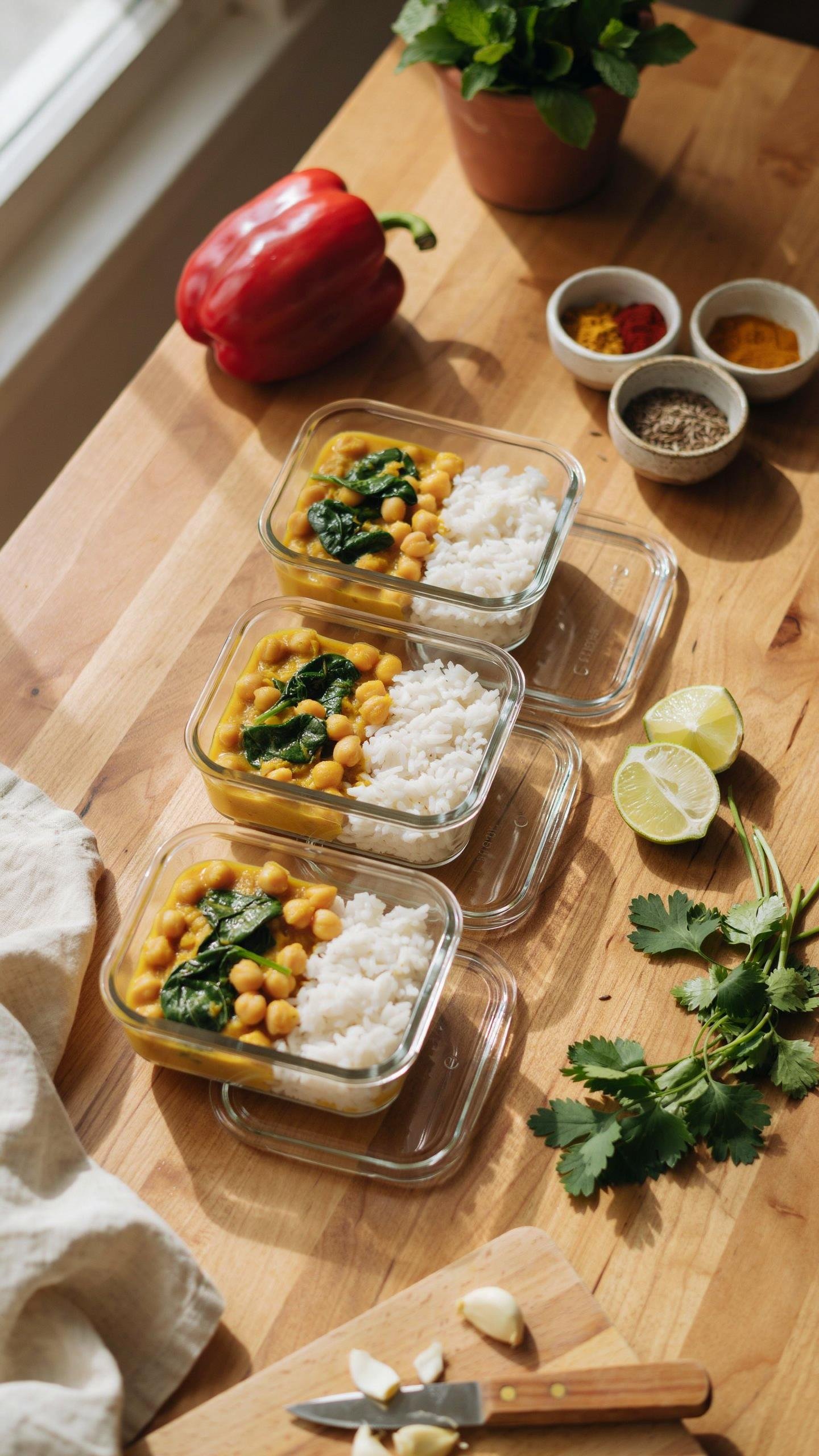 Chickpea Curry Meal Prep Flavor Systems Not Recipes