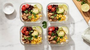 Turkey Taco Meal Prep Bowls For Quick Lunches