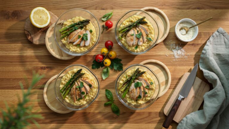 High Protein Risotto Meal Prep For Weeknight Dinners